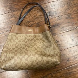 Coach leather handbag